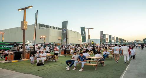 الأجواء خارج ملعب المملكة أرينا قبل سوبر فريقيا بين الأهلي والزمالك 